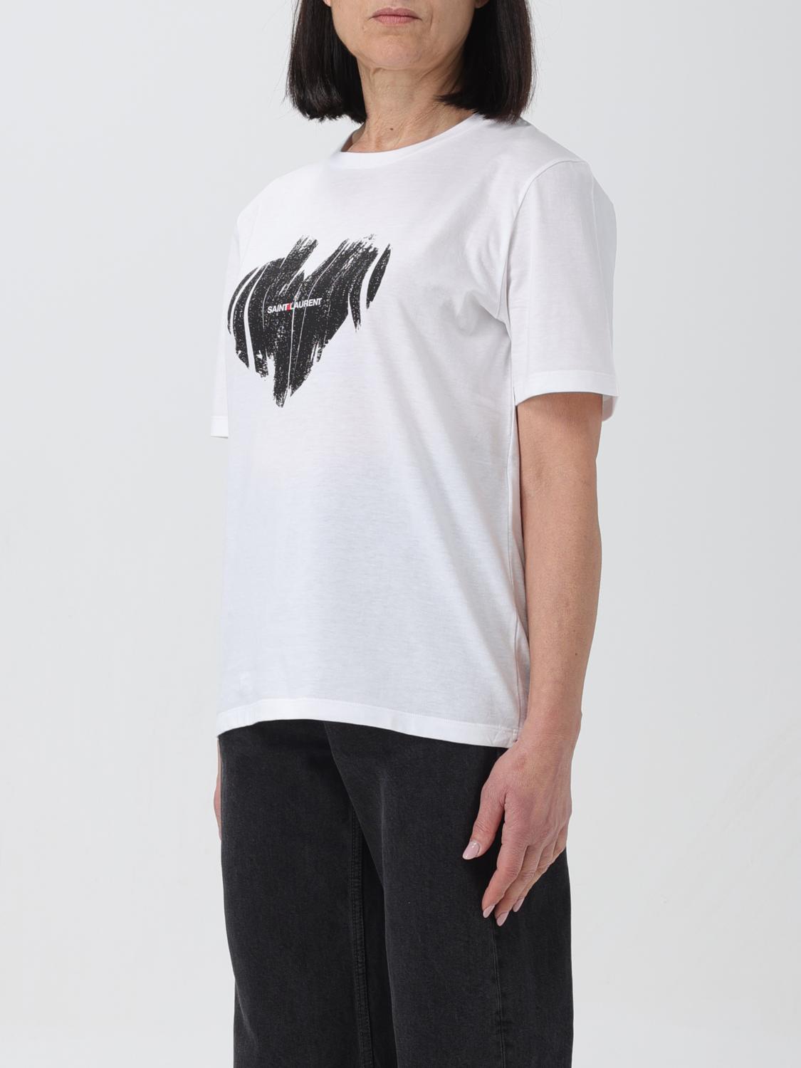 Saint Laurent T-shirt woman - White | 615522YBSO2 | GIGLIO.COM
