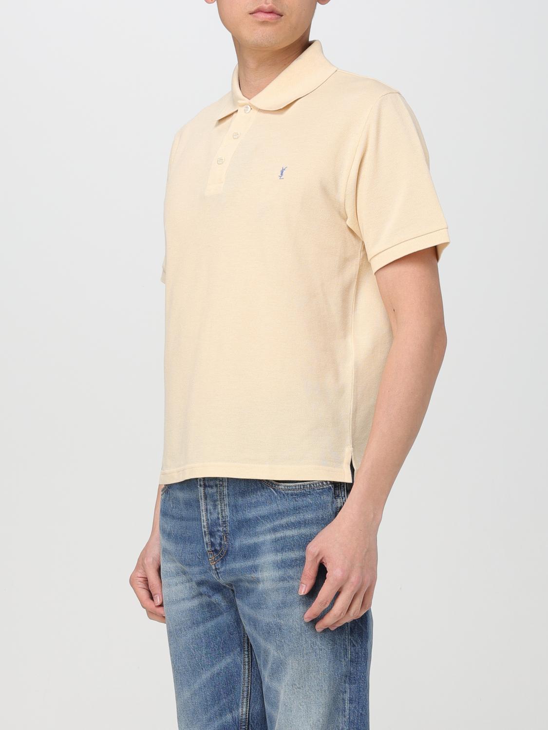 Saint Laurent Polo shirt men - Yellow | 713901Y37HC | GIGLIO.COM
