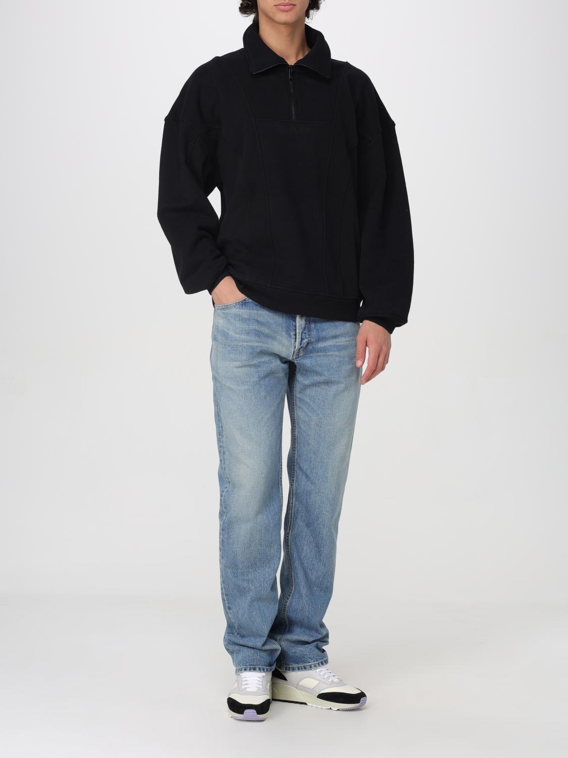 SAINT LAURENT 스웨트셔츠: 스웨트셔츠 남성 Saint Laurent, 블랙 - Img 2