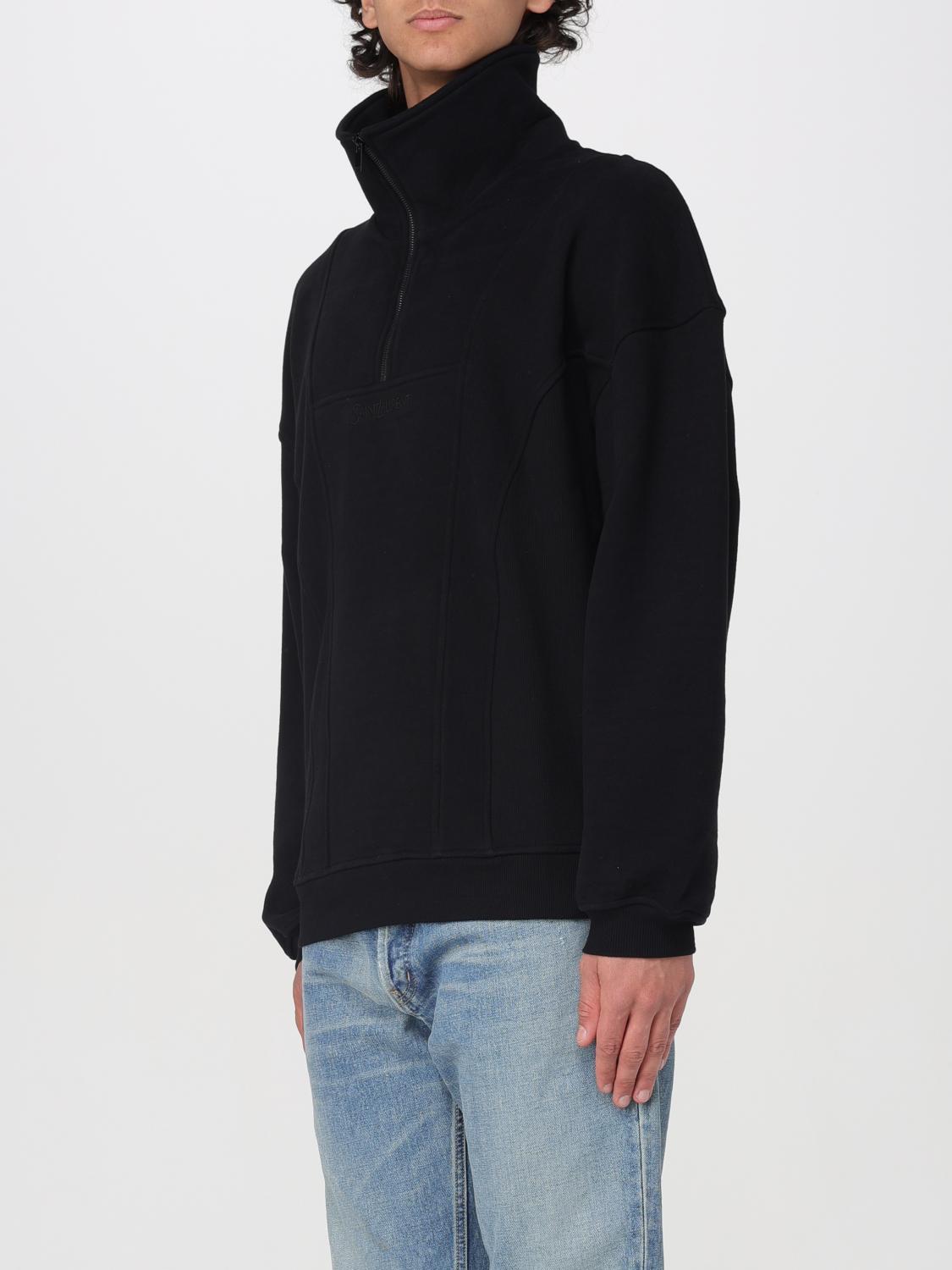 SAINT LAURENT 스웨트셔츠: 스웨트셔츠 남성 Saint Laurent, 블랙 - Img 4