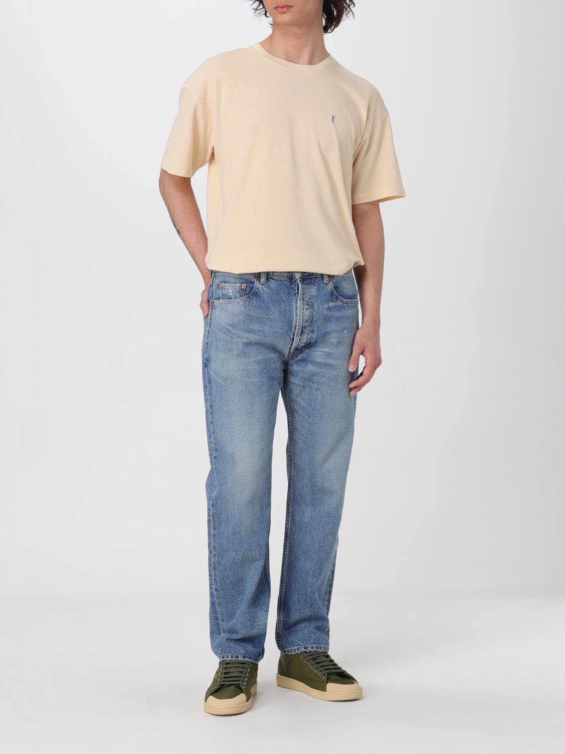 Saint Laurent T-shirt men - Blue | 781566Y37HC | GIGLIO.COM