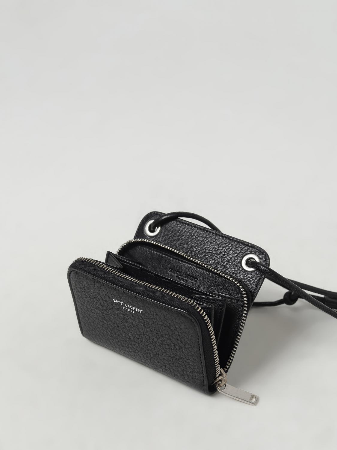 SAINT LAURENT WALLET: Wallet men Saint Laurent, Black - Img 3