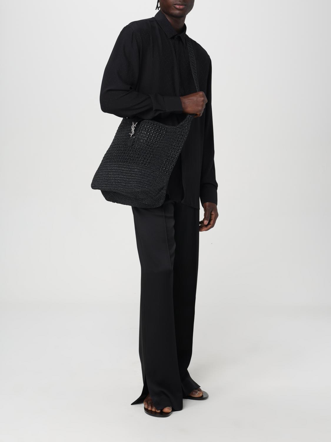 SAINT LAURENT SACOCHE: Sac homme Saint Laurent, Noir - Img 2
