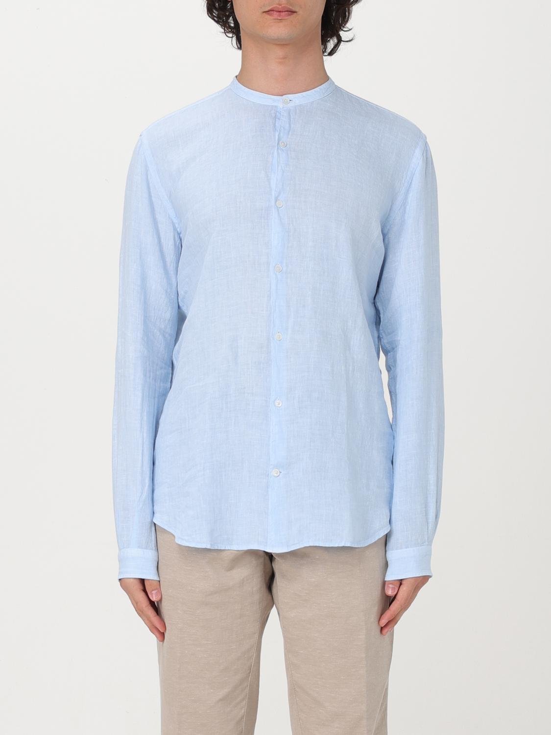 BROOKSFIELD CAMICIA: Camicia Brooksfield in lino , Celeste - Img 1