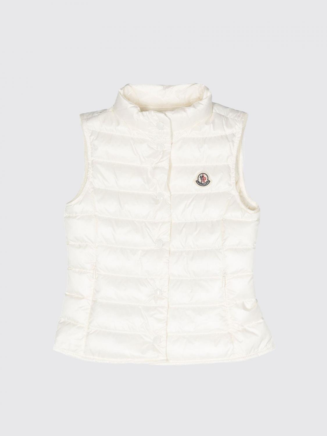 MONCLER: Jacket kids - White | Moncler vestcoat 1A00085595FE