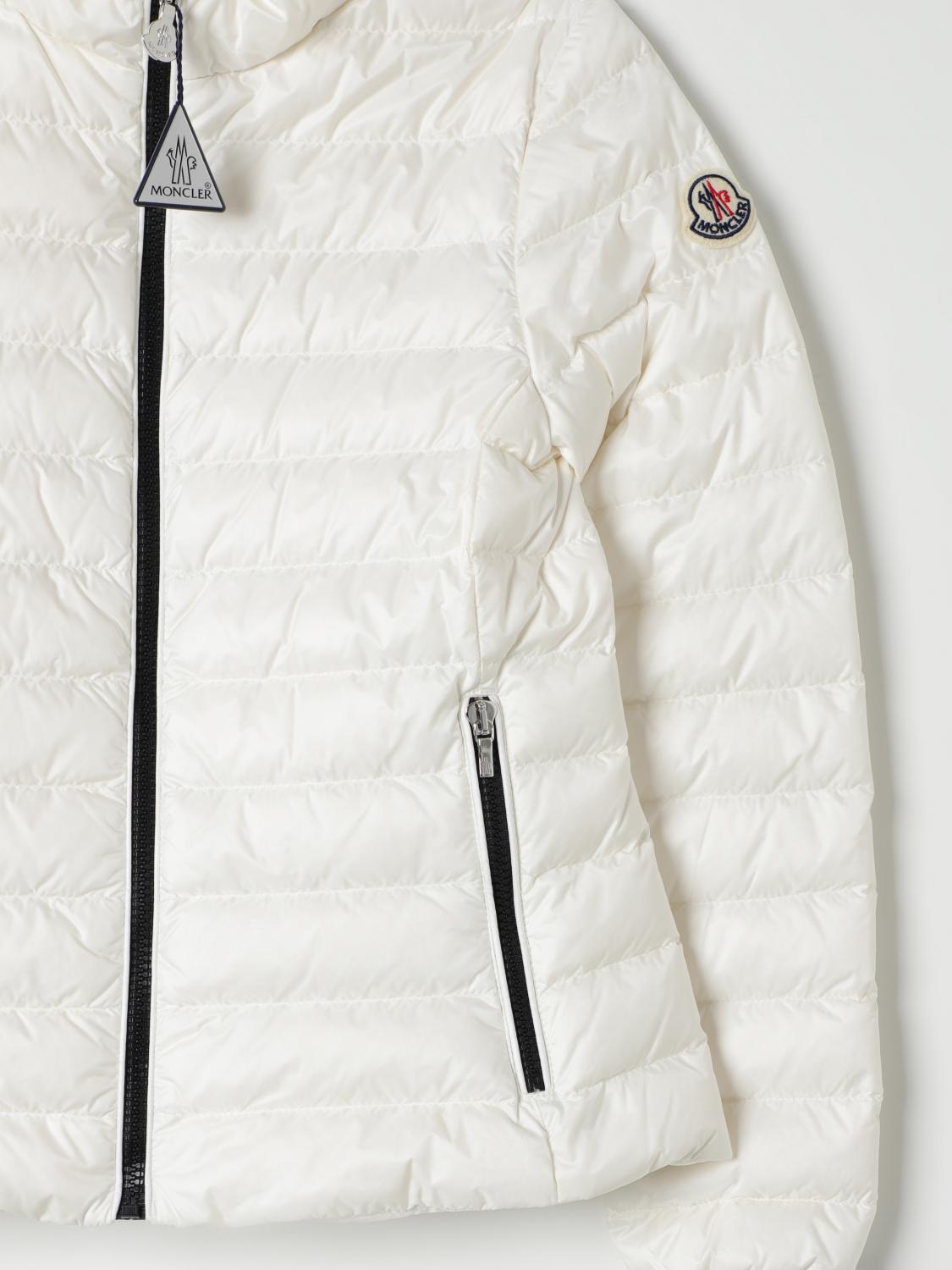 MONCLER ホワイト キルティングジャケット MONCLER (モンクレール) キルティング フルジップ ライトダウン