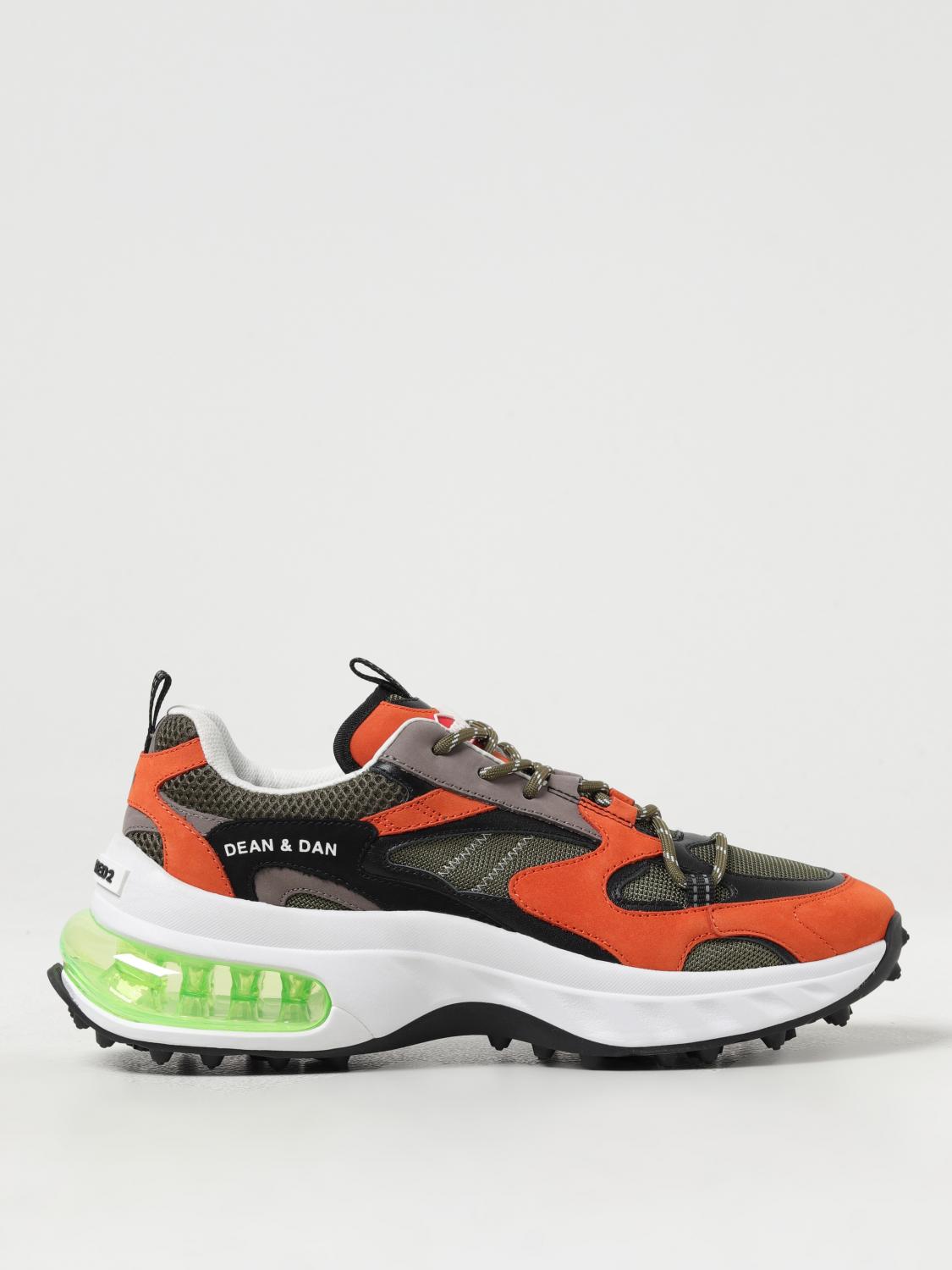DSQUARED2 BASKETS: Baskets homme Dsquared2, Orange - Img 1