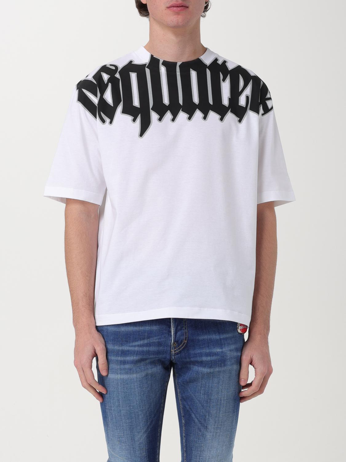 トップス DSQUARED2 Towel cloth tennis T-shirt Dsquared2 T-shirt men - White | S74GD1264S23009 | GIGLIO.COM