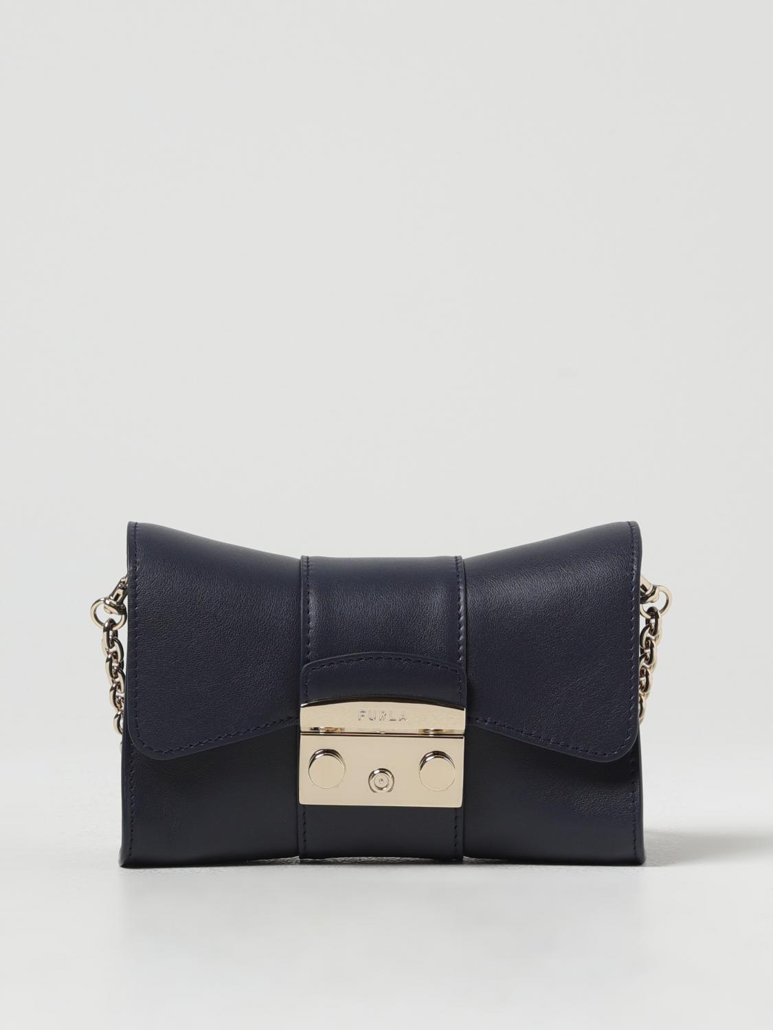 FURLA: Shoulder bag woman - Blue | Furla mini bag