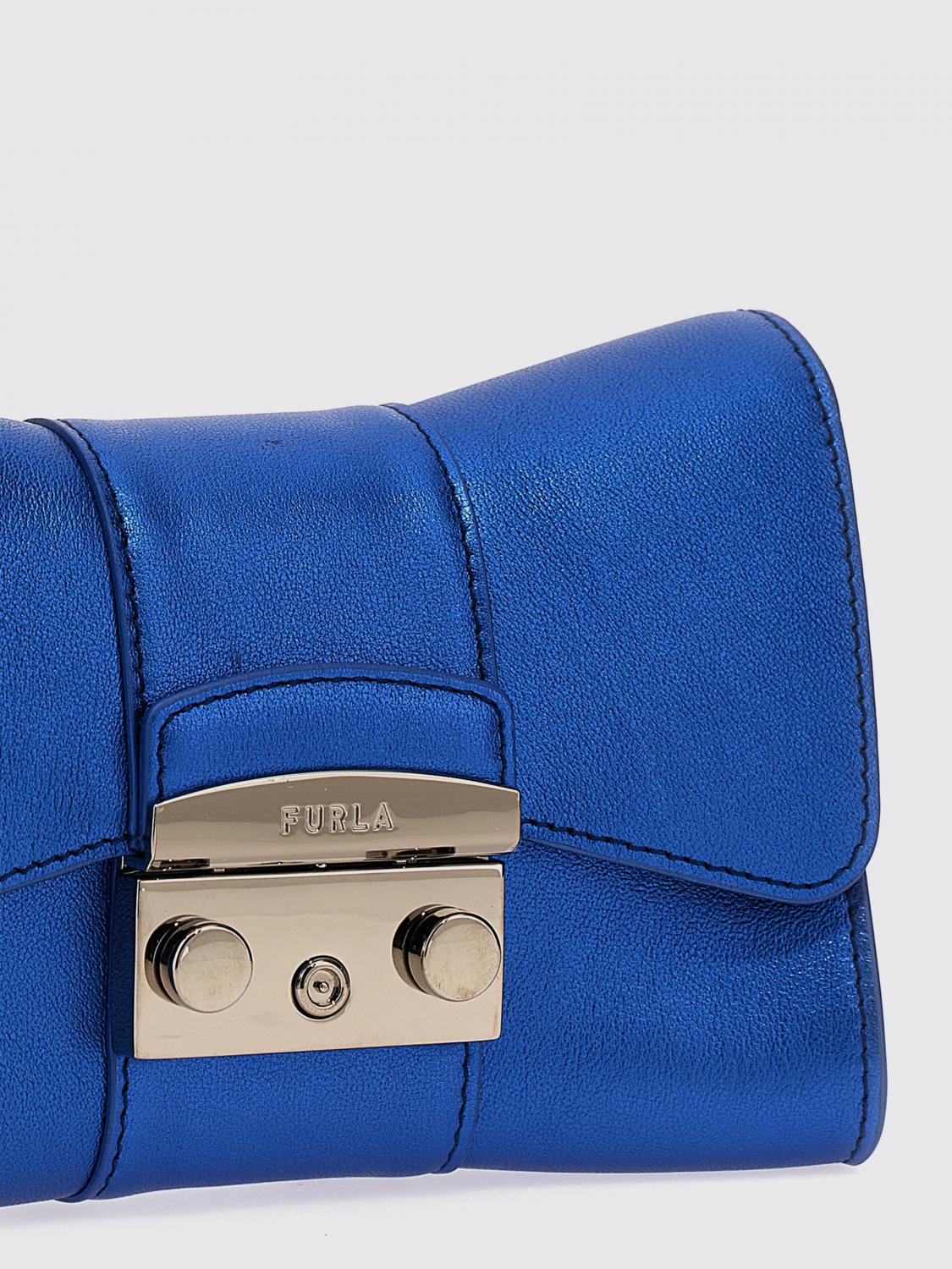 FURLA ミニショルダーバッグ　ブルー METROPOLIS MINI CROSSBODY | ショルダーバッグ ターコイズブルー