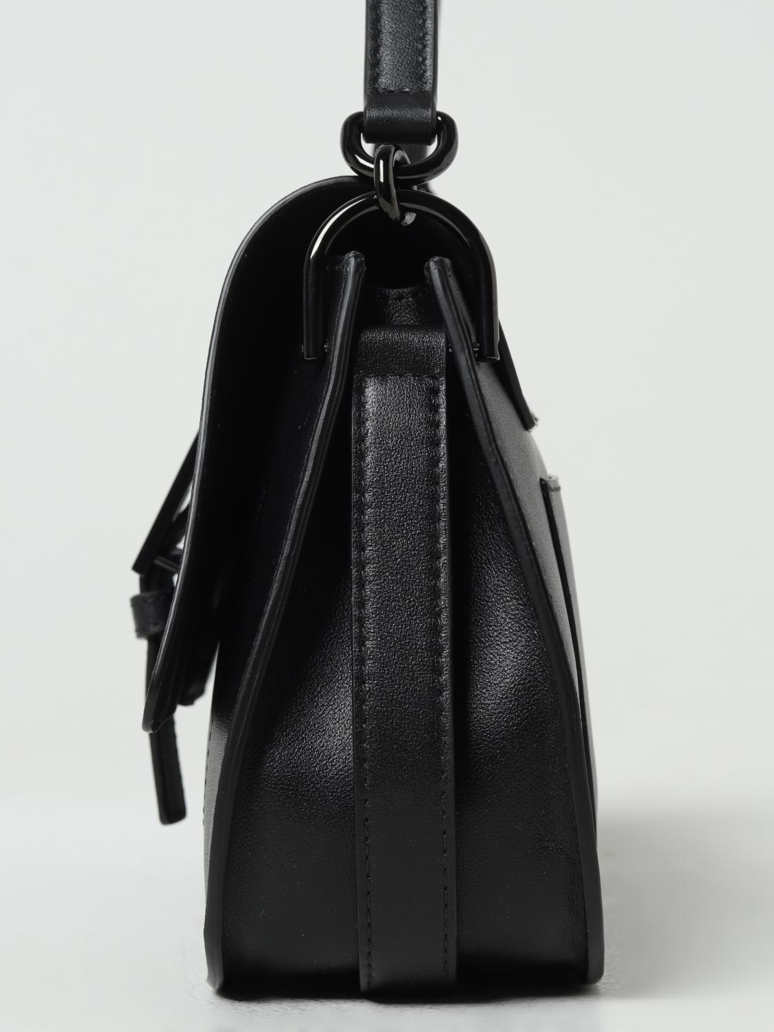 FURLA BORSA A SPALLA: Borsa Flow Furla in pelle con tracolla, Nero - Img 3