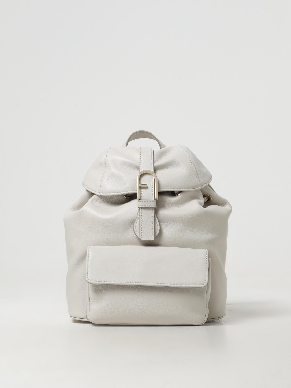 Furla Cream Backpack Furla Cream Leather Mini Backpack main image 2