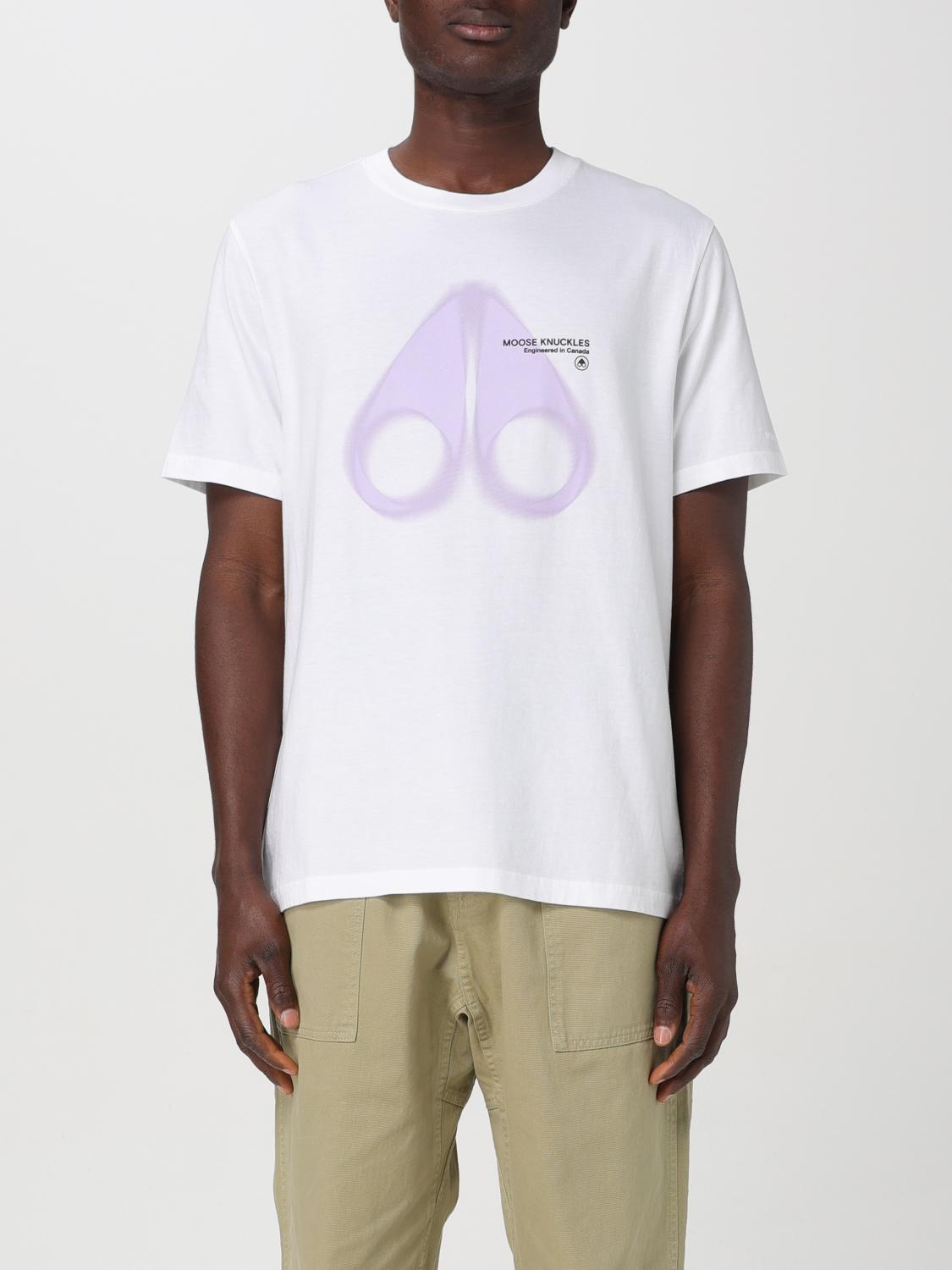 MOOSE KNUCKLES: T-shirt herren - Milch | Moose Knuckles T-Shirt 