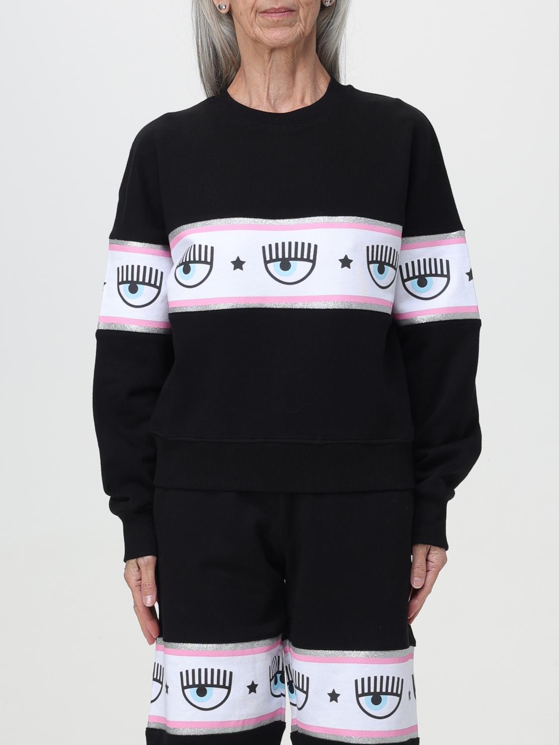 CHIARA FERRAGNI SWEATSHIRT: Sweatshirt woman Chiara Ferragni, Black - Img 1