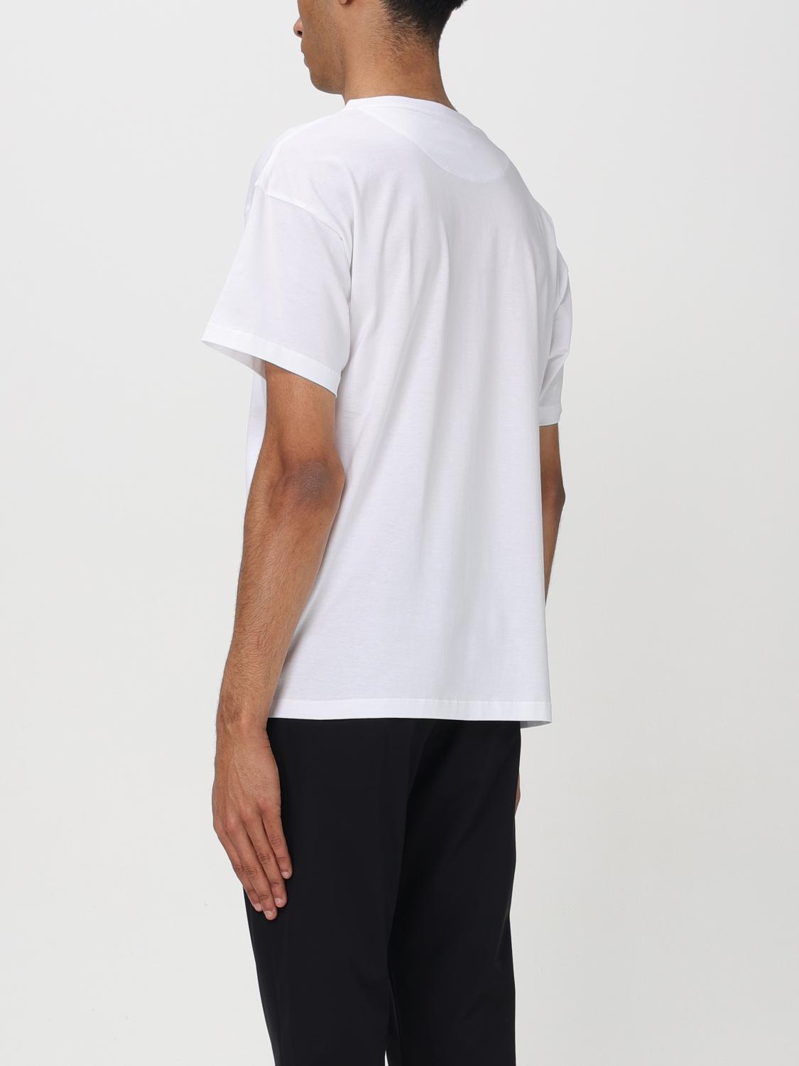 Tシャツ・カットソー BALLY FW24 White cotton t-shirt (MJE04TCO018 U001) BALLY: T-shirt men - White | Bally t-shirt MJE04TCO018