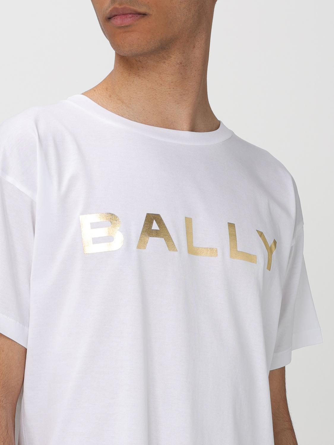 BALLY｜SHORT-SLEEVED ROUND NECK T-SHIRTS (MJE04TCO018-U9 BALLY: T-shirt men - White | Bally t-shirt MJE04TCO018