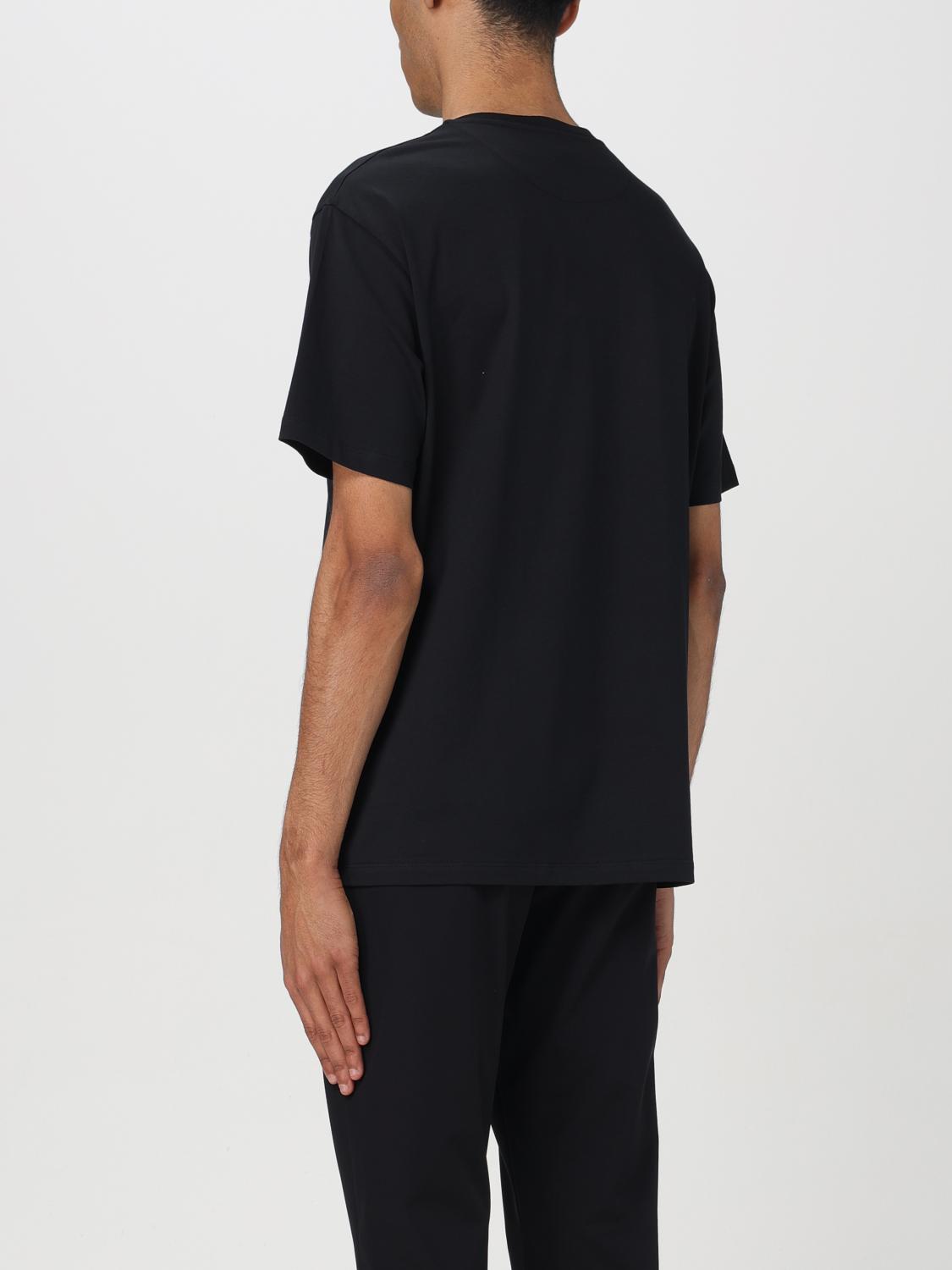 BALLY｜SHORT-SLEEVED ROUND NECK T-SHIRTS (MJE05JCO018-U9 Bally Outlet: T-shirt men - Black | Bally t-shirt