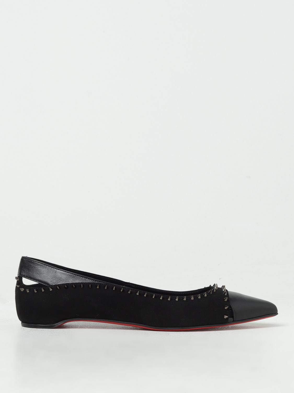 CHRISTIAN LOUBOUTIN Shoes woman Black Christian Louboutin ballet flats 1240495 online at GIGLIO.COM