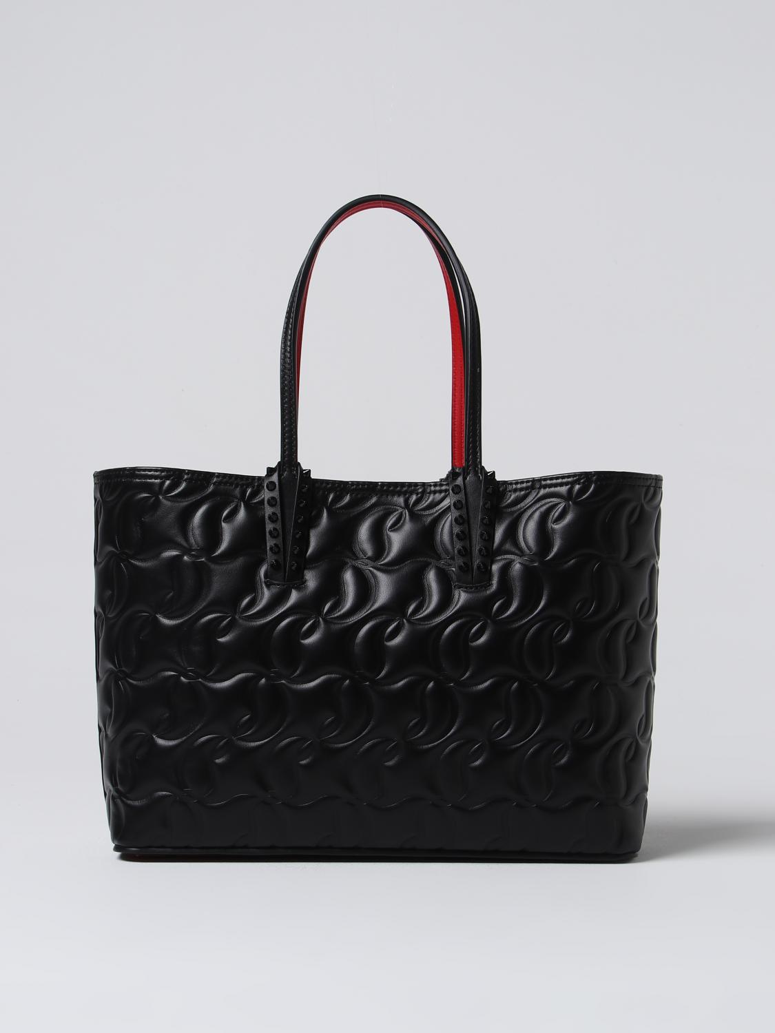 CHRISTIAN LOUBOUTIN Shoulder bag woman Black Christian Louboutin tote bags 1245013 online at GIGLIO.COM