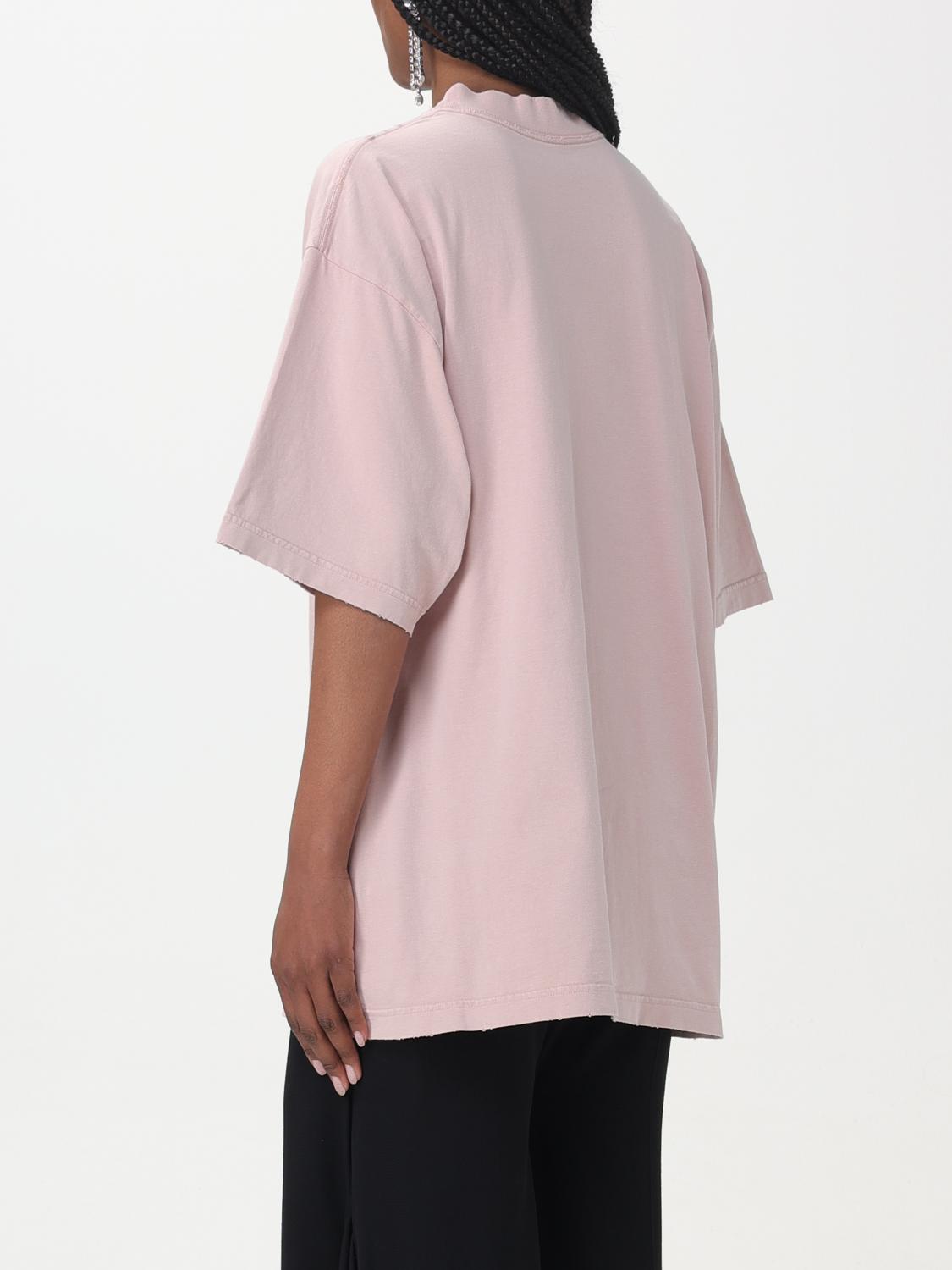 BALENCIAGA: T-shirt woman - Pink | Balenciaga t-shirt