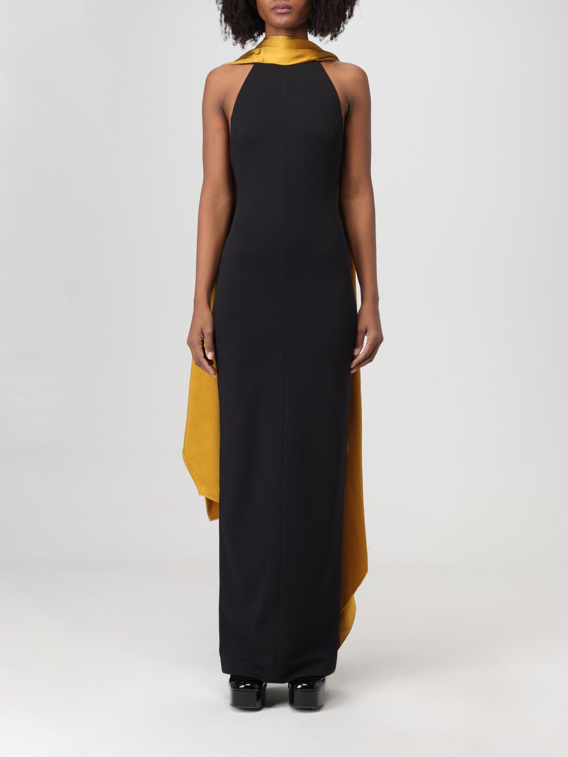 Solace London Dress woman - Gold | OS25058A | GIGLIO.COM