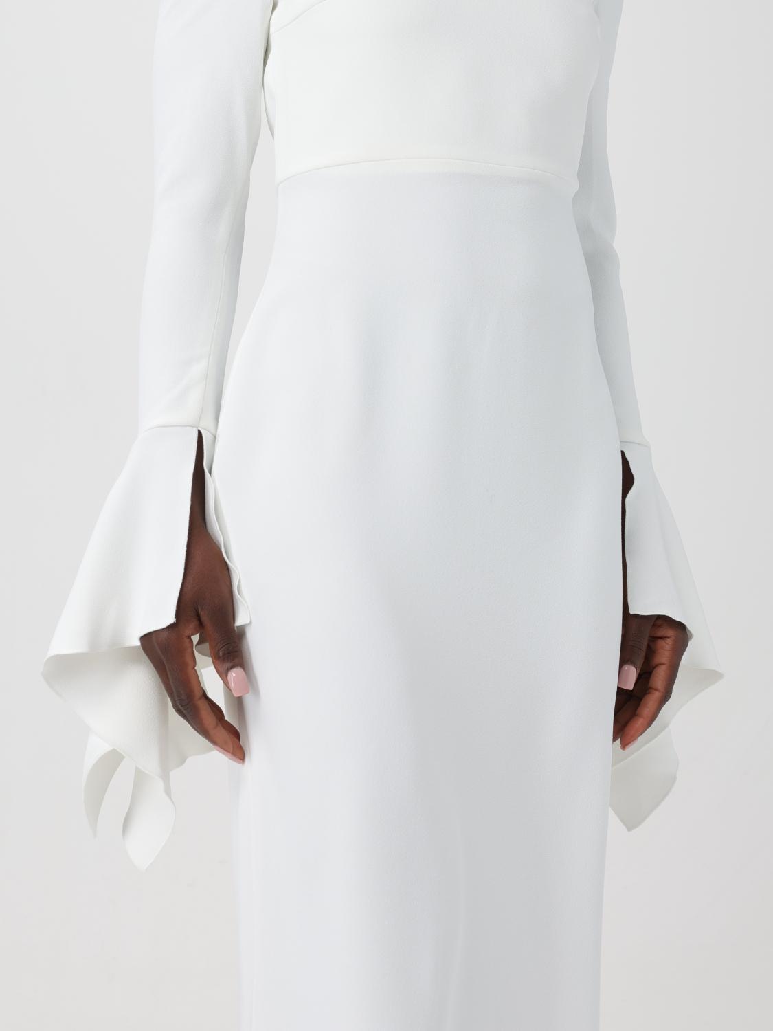 ワンピース SOLACE LONDON Woman Dress Yellow Cream OS38010 CREAM Solace London Outlet: Amalie long dress - Yellow Cream