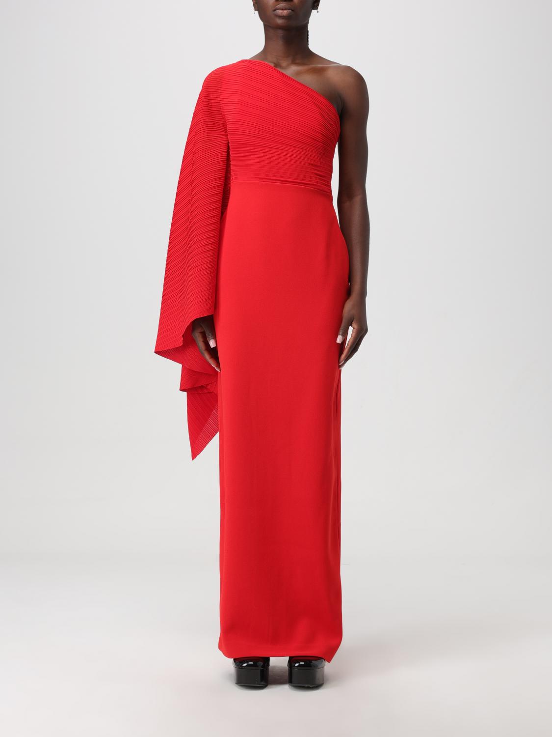 solace london red dress Mirabelle Maxi draping detail Solace London Arla Maxi Dress