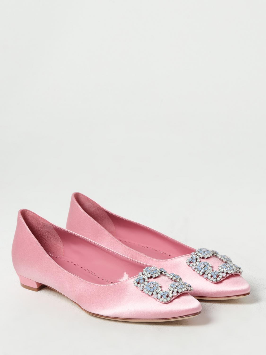 MANOLO BLAHNIK Chaussures femme Rose Ballerines Manolo Blahnik 4231756 en ligne sur GIGLIO.COM