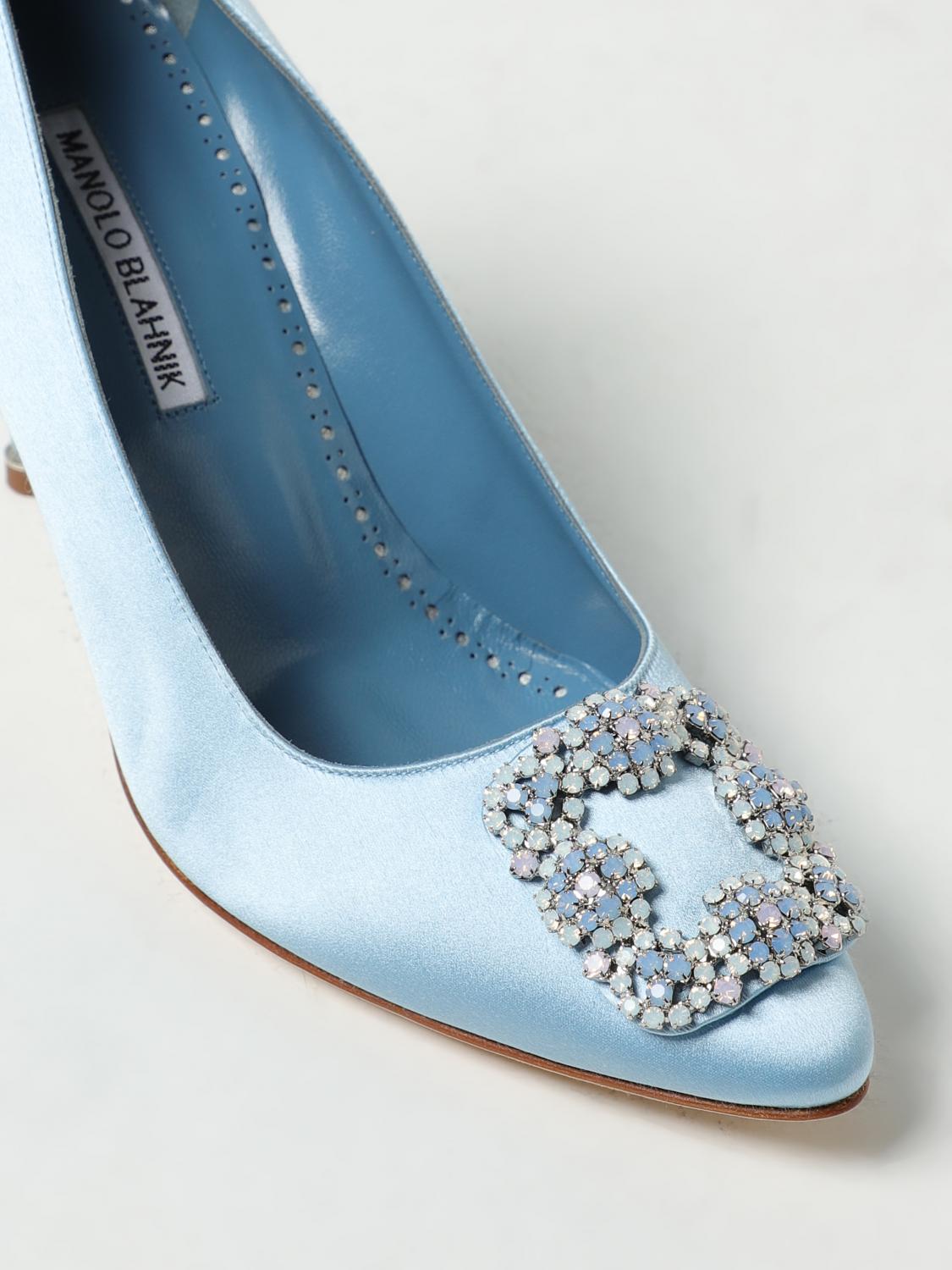 Manolo Blahnik Shoes woman - Sky Blue | 4231806 | GIGLIO.COM