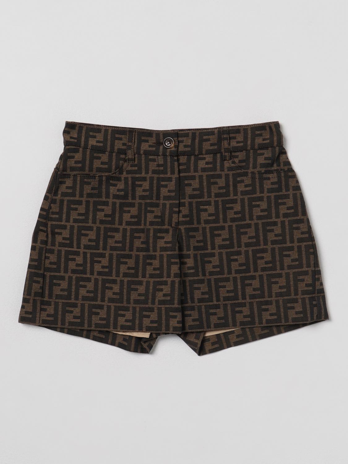 Fendi Short kids Kids - Tobacco | JFF323AQTK | GIGLIO.COM
