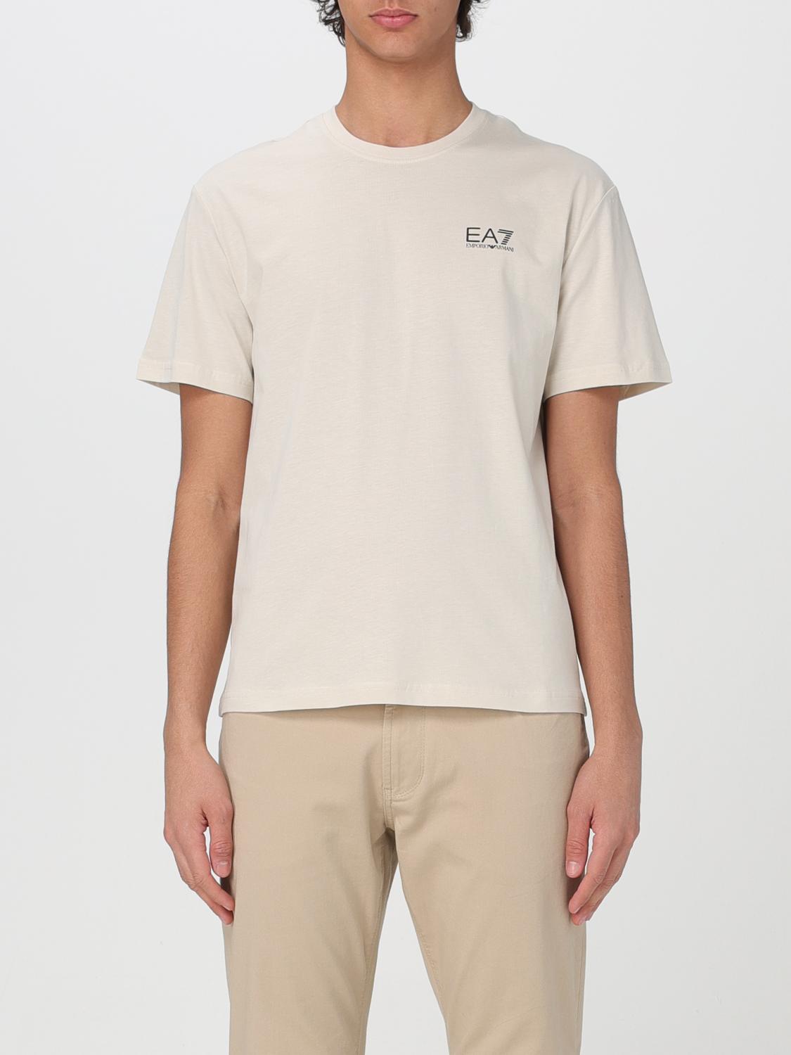 EA7 T-SHIRT: T-shirt men Ea7, Beige - Img 1