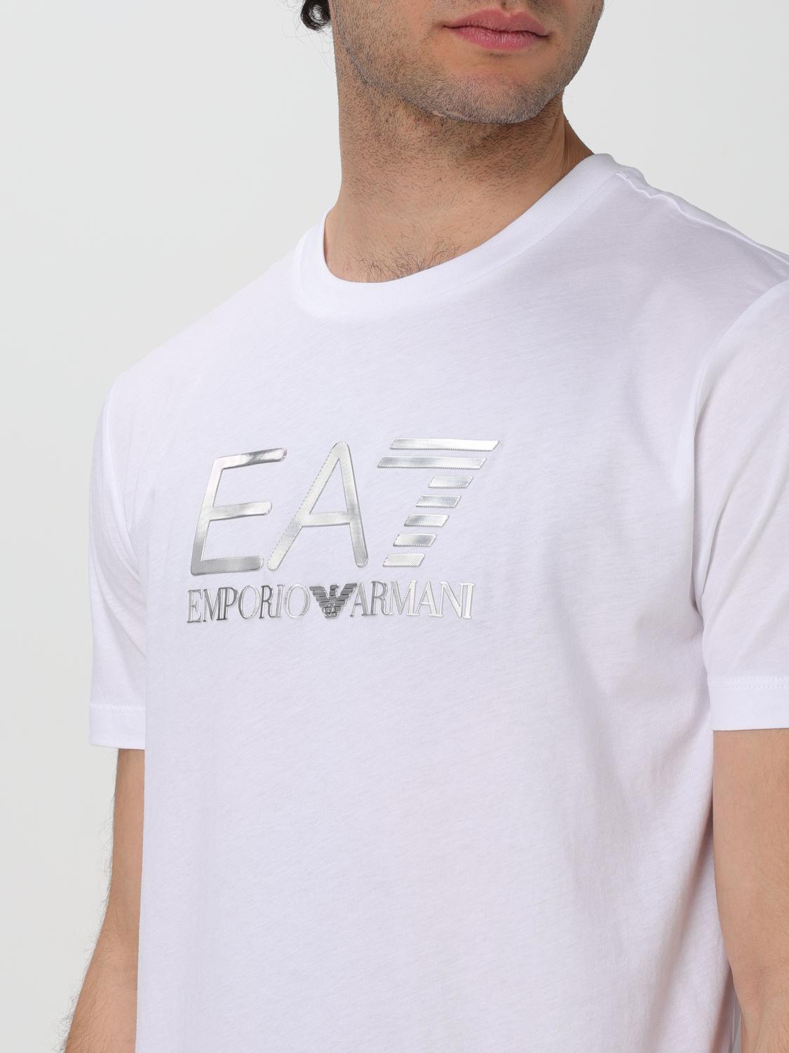 EA7 T-SHIRT: T-shirt con logo Ea7, Bianco - Img 3