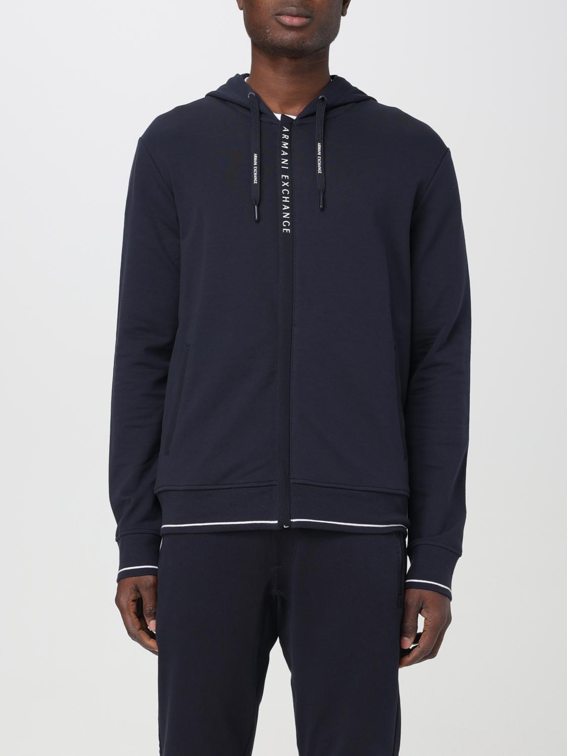 Armani Exchange Sweatshirt men - Blue | 8NZM82ZJH3Z | GIGLIO.COM