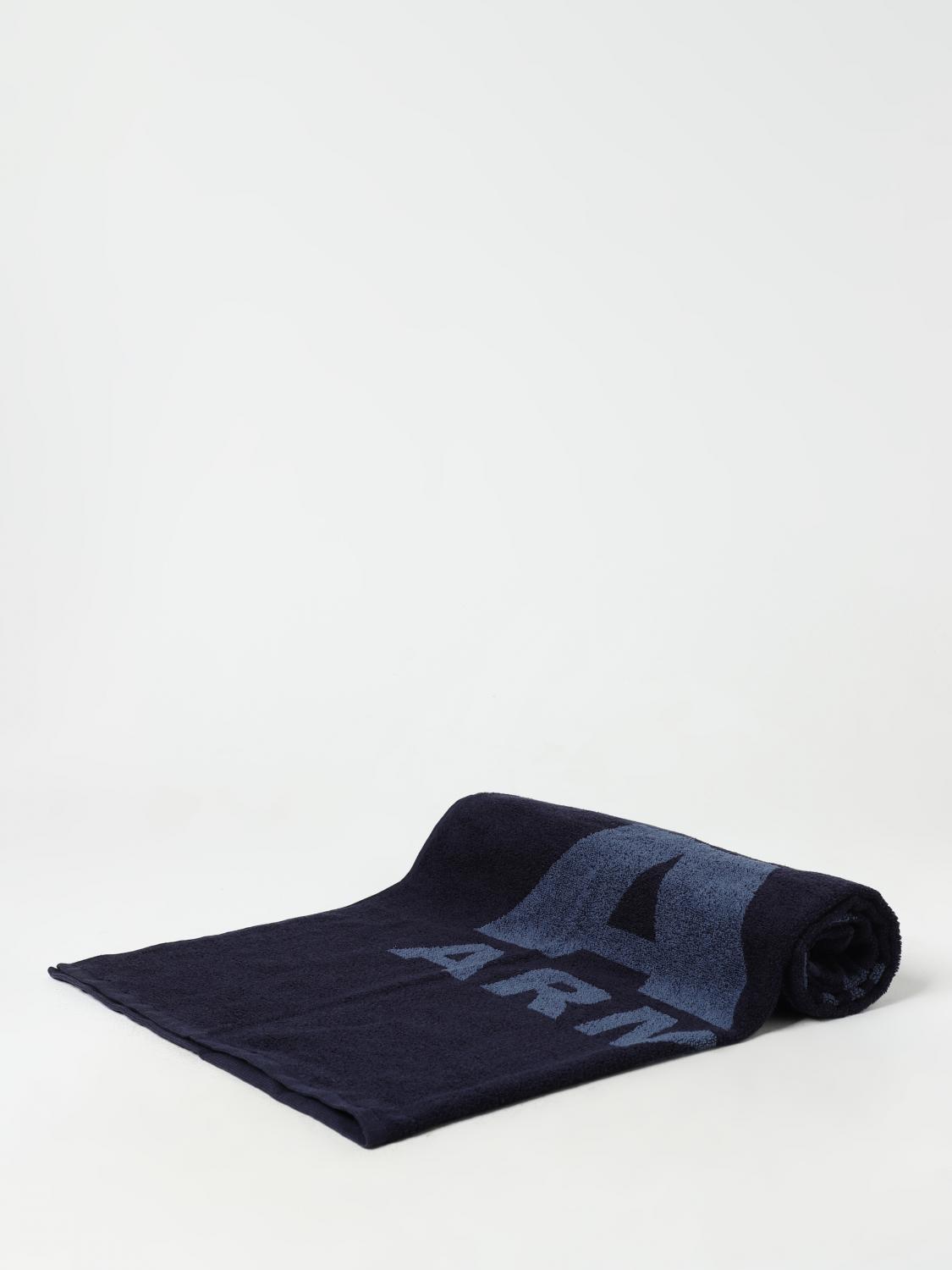 ARMANI EXCHANGE Beach towel men Blue Armani Exchange beach towel 9530464R602 online at GIGLIO.COM