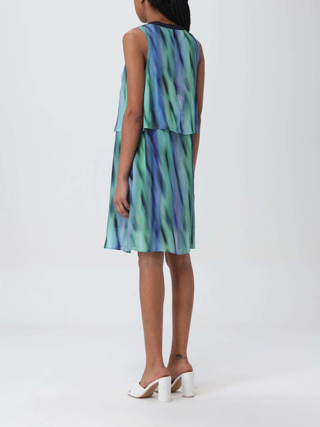 armani exchange blue dress woman - Gnawed Print:Cherry Blossoms a piece that combines RD-09.17.25 Black Dress and White
