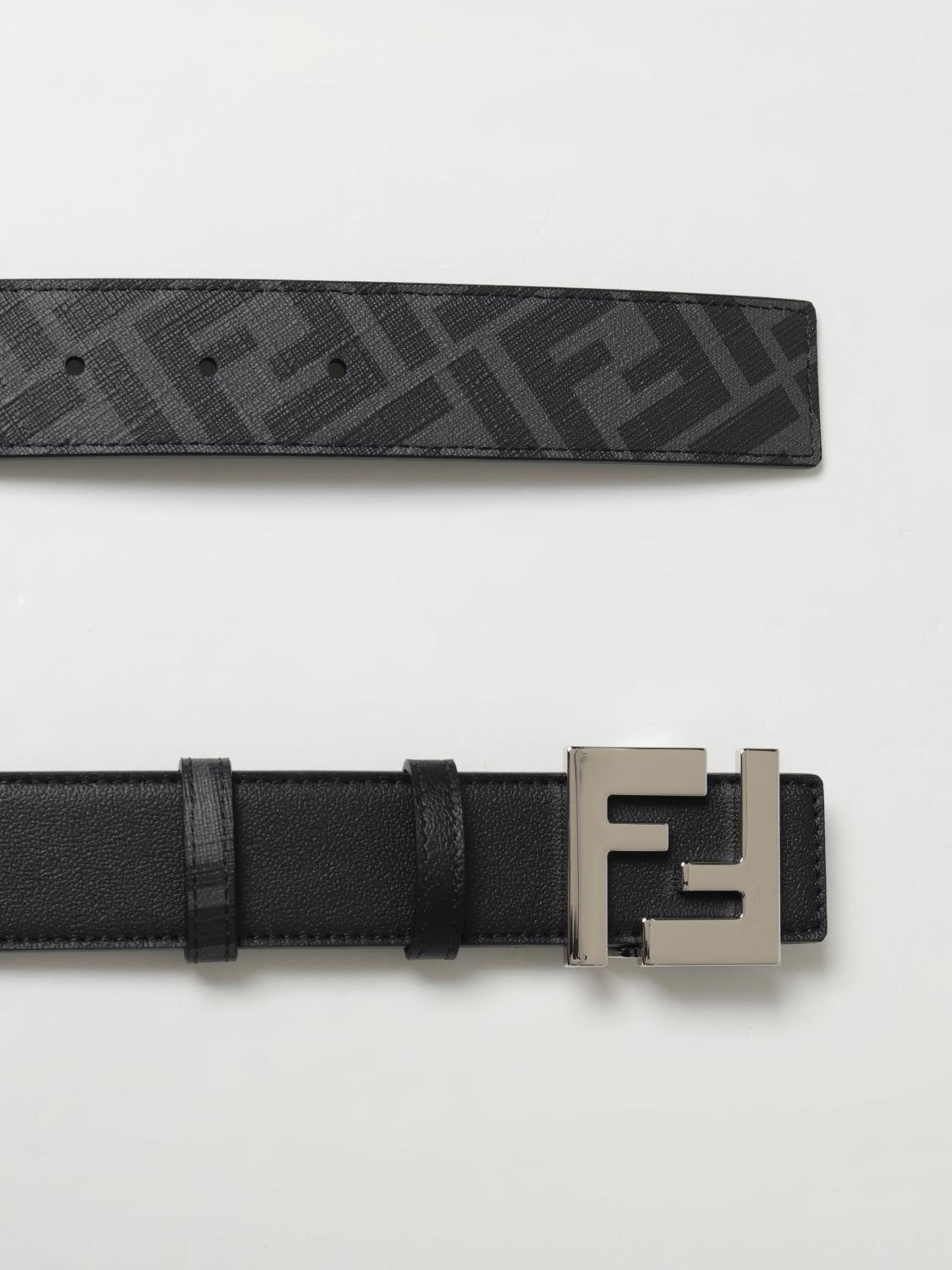 fendi ベルト FFスクエアベルト レザー ブラック | Fendi