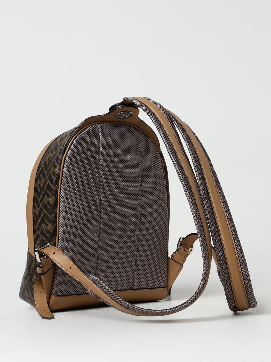 FENDI BACKPACK: Bags men Fendi, Tobacco - Img 3