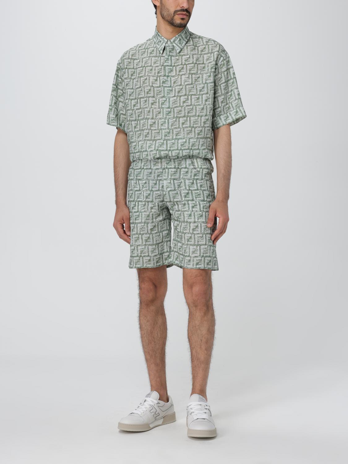 Fendi Shirt men - Green | FS0795AR62 | GIGLIO.COM