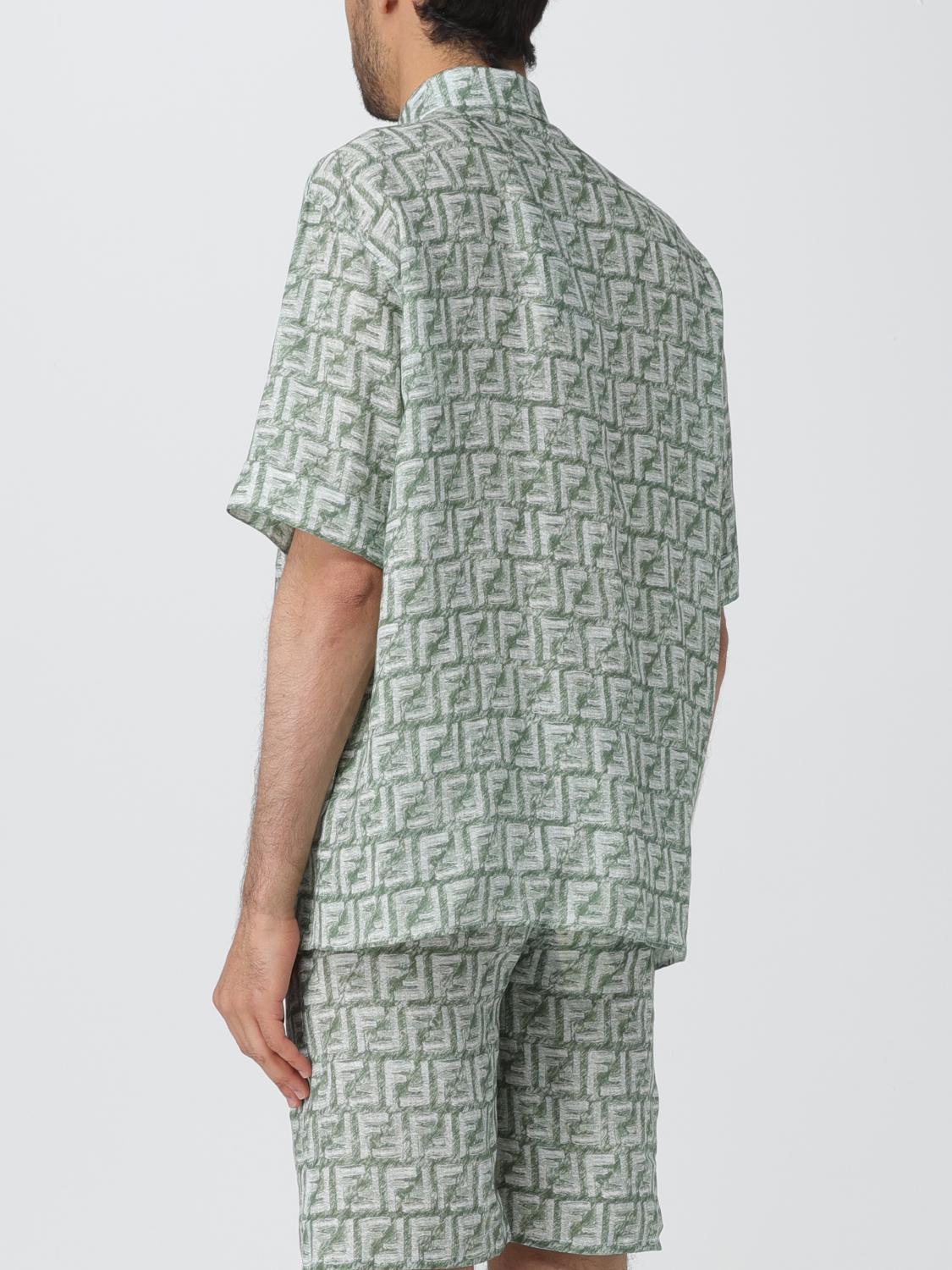 Fendi Shirt men - Green | FS0795AR62 | GIGLIO.COM