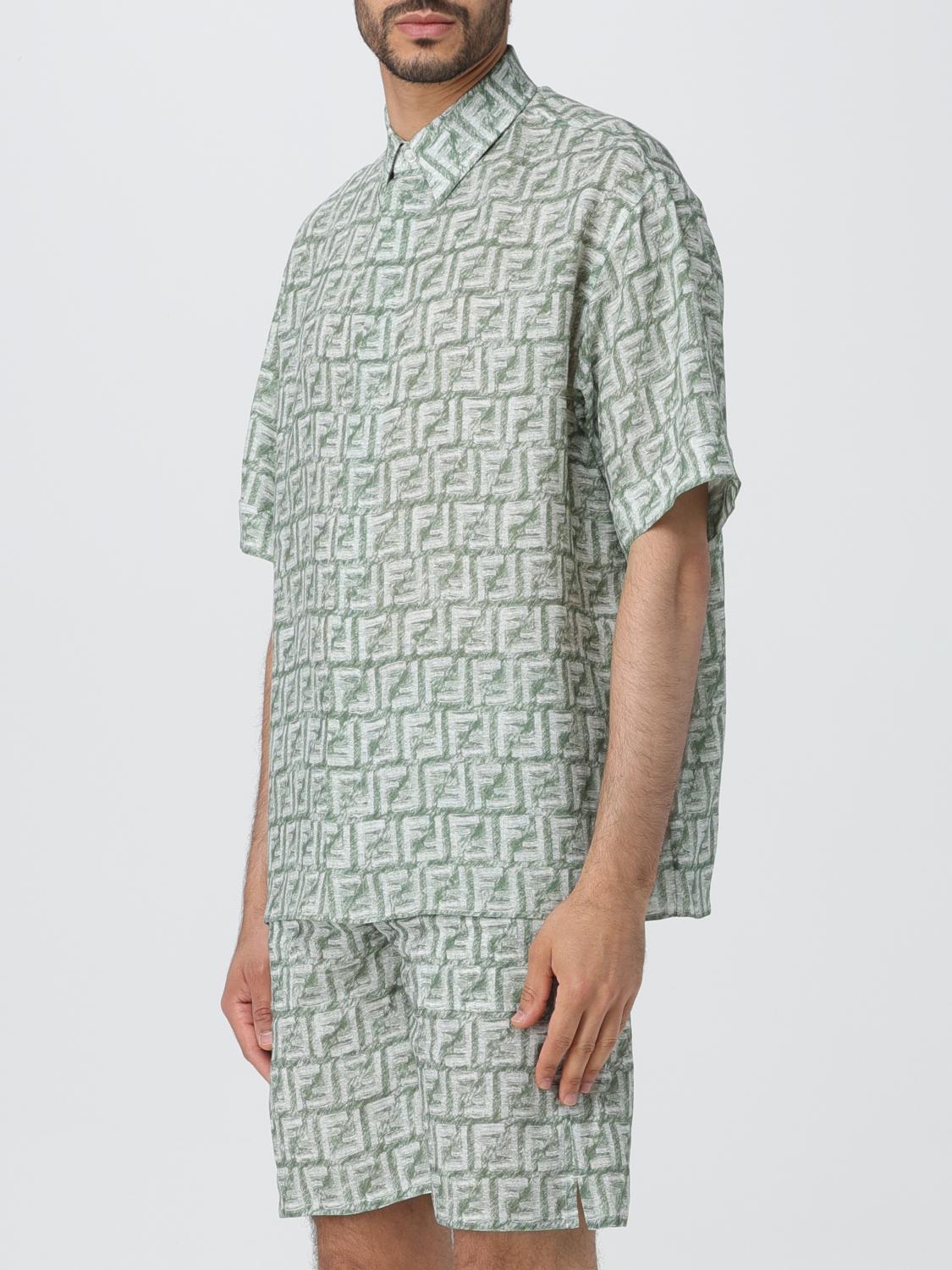 Fendi Shirt men - Green | FS0795AR62 | GIGLIO.COM