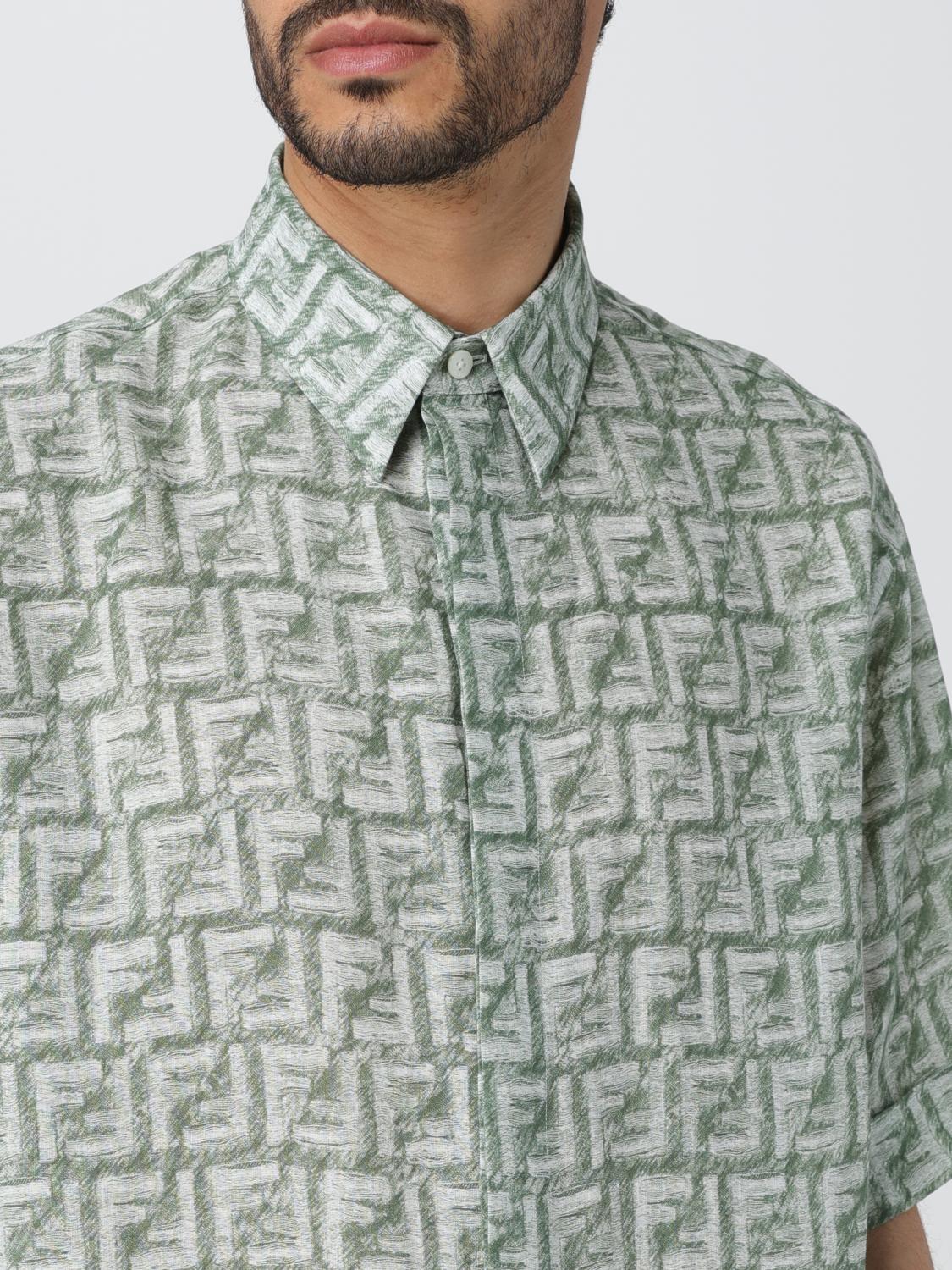 Fendi Shirt men - Green | FS0795AR62 | GIGLIO.COM