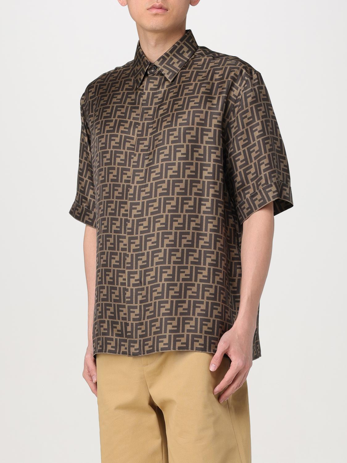 Fendi Shirt men - Tobacco | FS0795AKEE | GIGLIO.COM