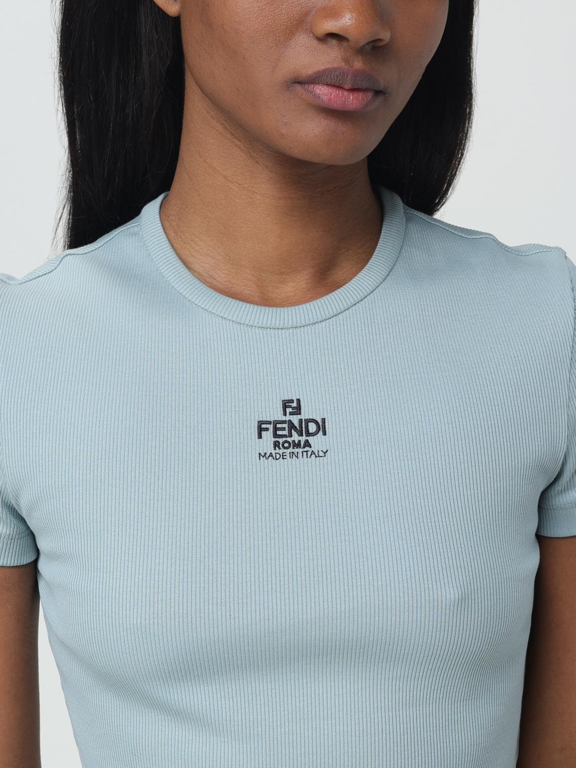 FENDI：Tシャツ レディース - スカイブルー | GIGLIO.COM