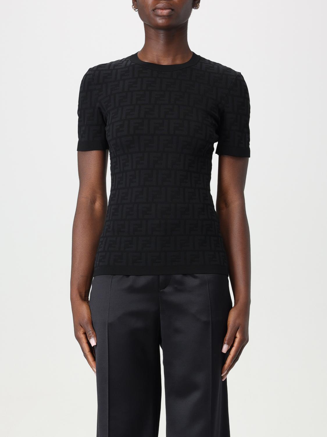 FENDI: Top woman - Black | Fendi top FZX999AQ41 online at GIGLIO.COM