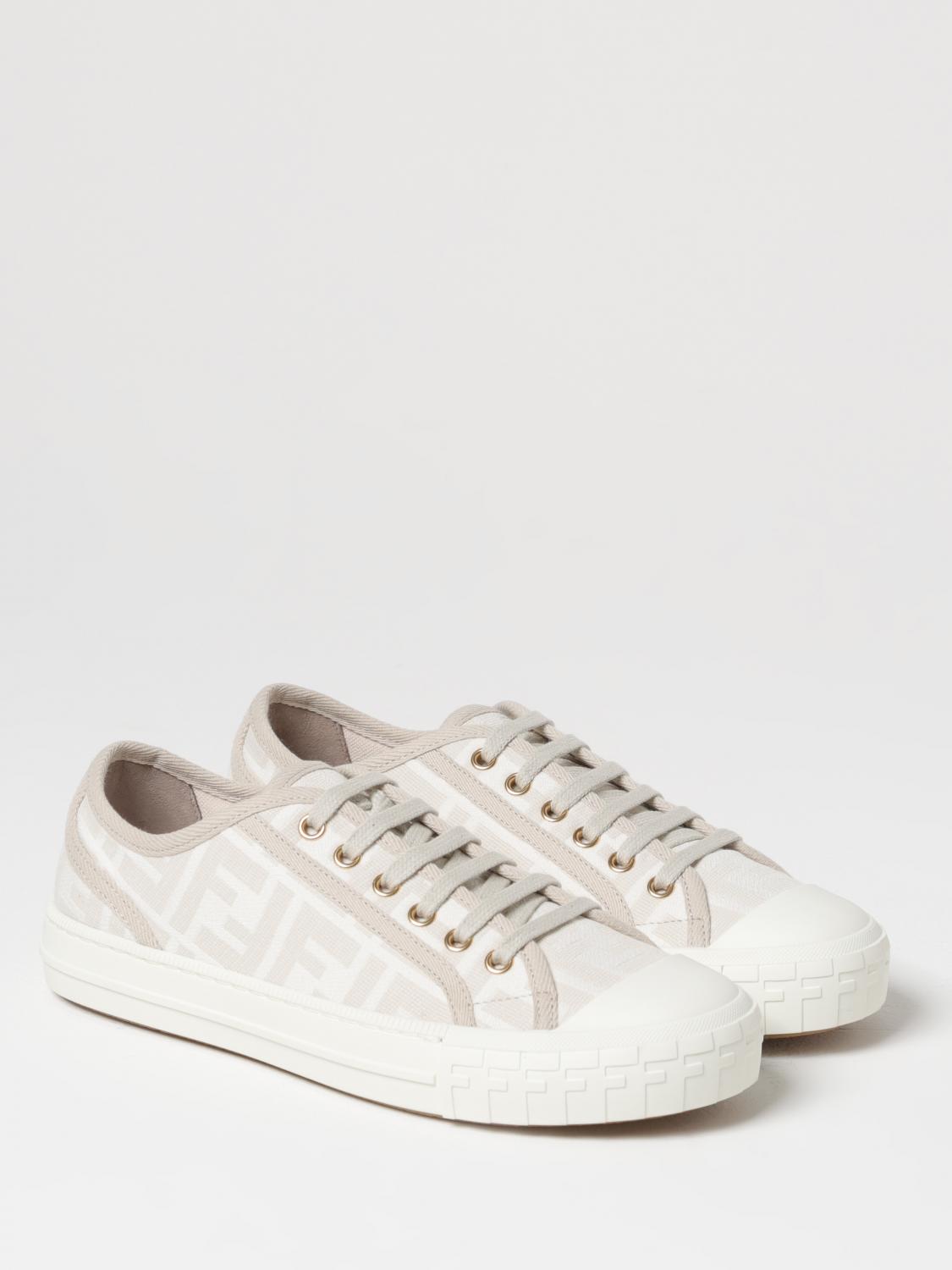 FENDI：スニーカー レディース - アイボリー | GIGLIO.COMオンラインの