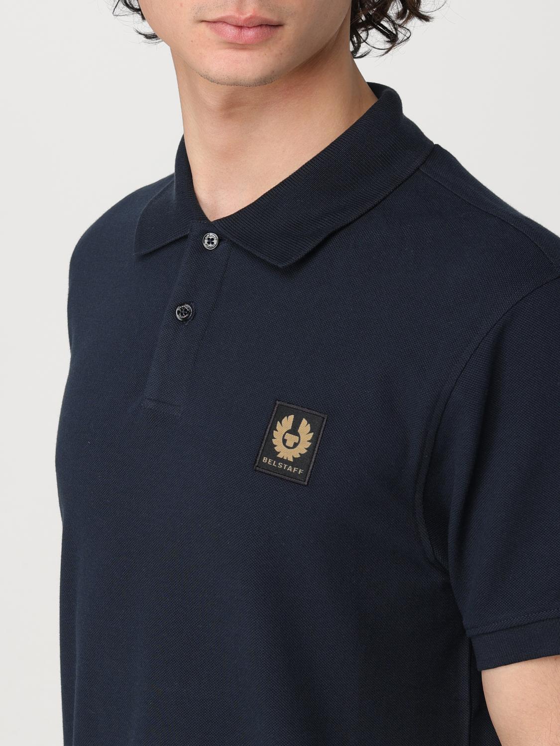 ポロシャツ BELSTAFF Men Polo Shirts 101516 BELSTAFF POLO SKBLU Blue BELSTAFF: Polo shirt men - Blue | Belstaff polo shirt 101516