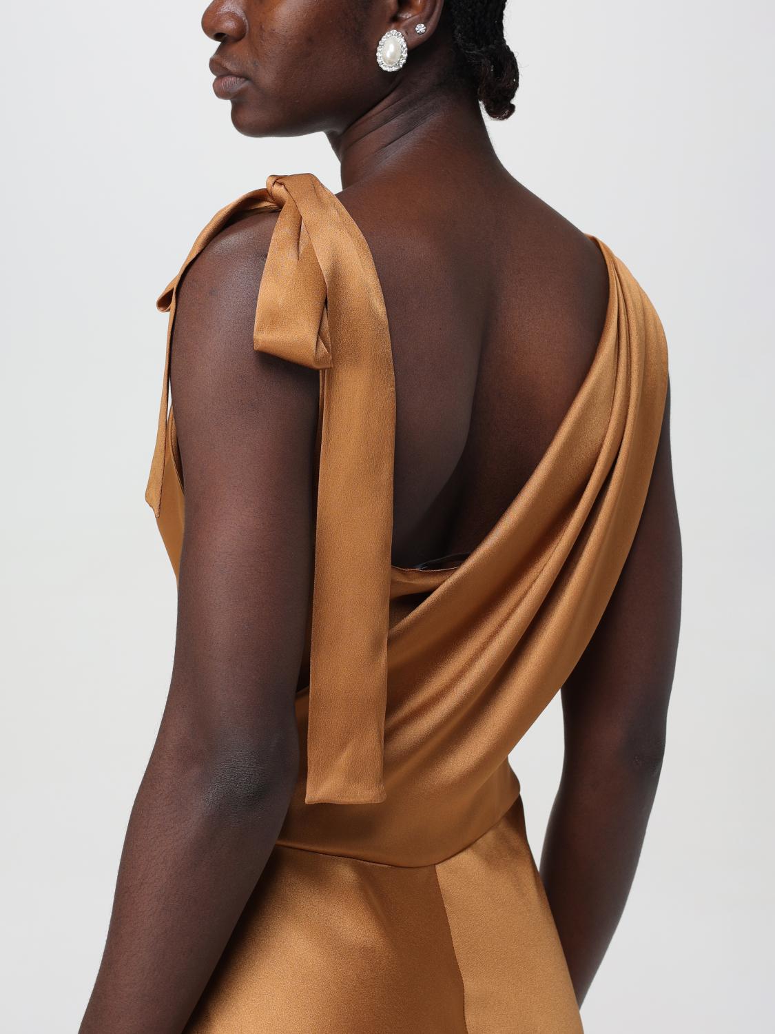 ALBERTA FERRETTI: Dress woman - Brown | Alberta Ferretti