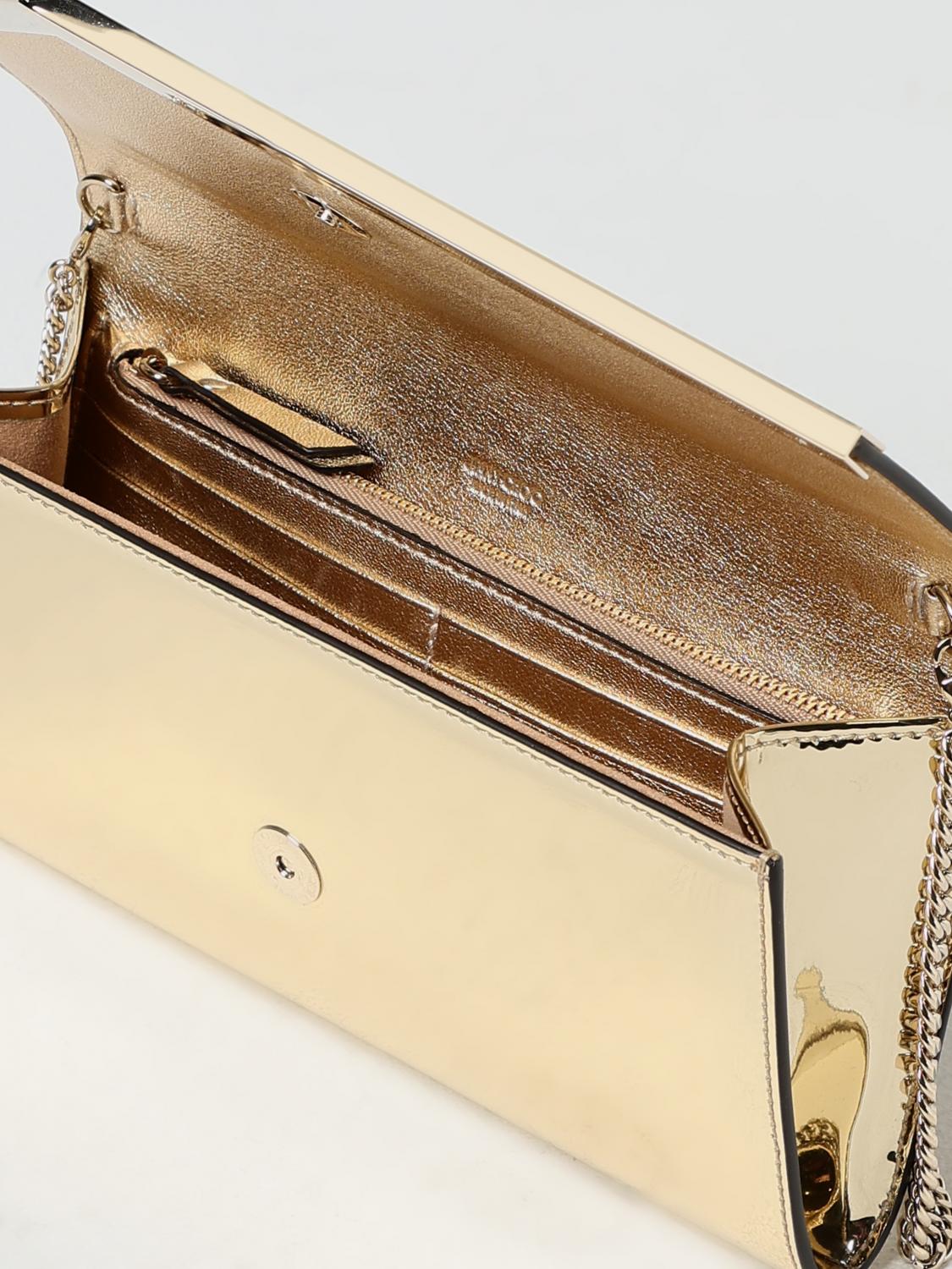 JIMMYCHOOゴールドチェーンバッグ Gold Metallic Nappa Mini Bag | MICRO BON BON | Summer 2022