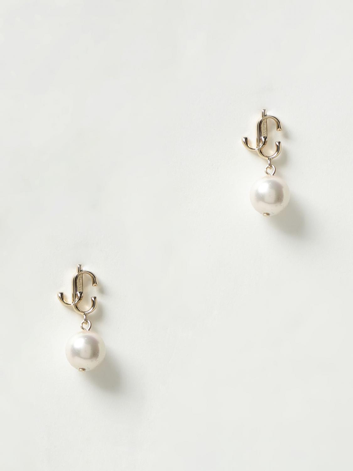 アクセサリーその他 JIMMY CHOO Woman Jewel Gold JCPEARLEARRINGSDXQ 0C9456 Gold-Finish Metal Ring with Crystal Star and Pearl | JC Star