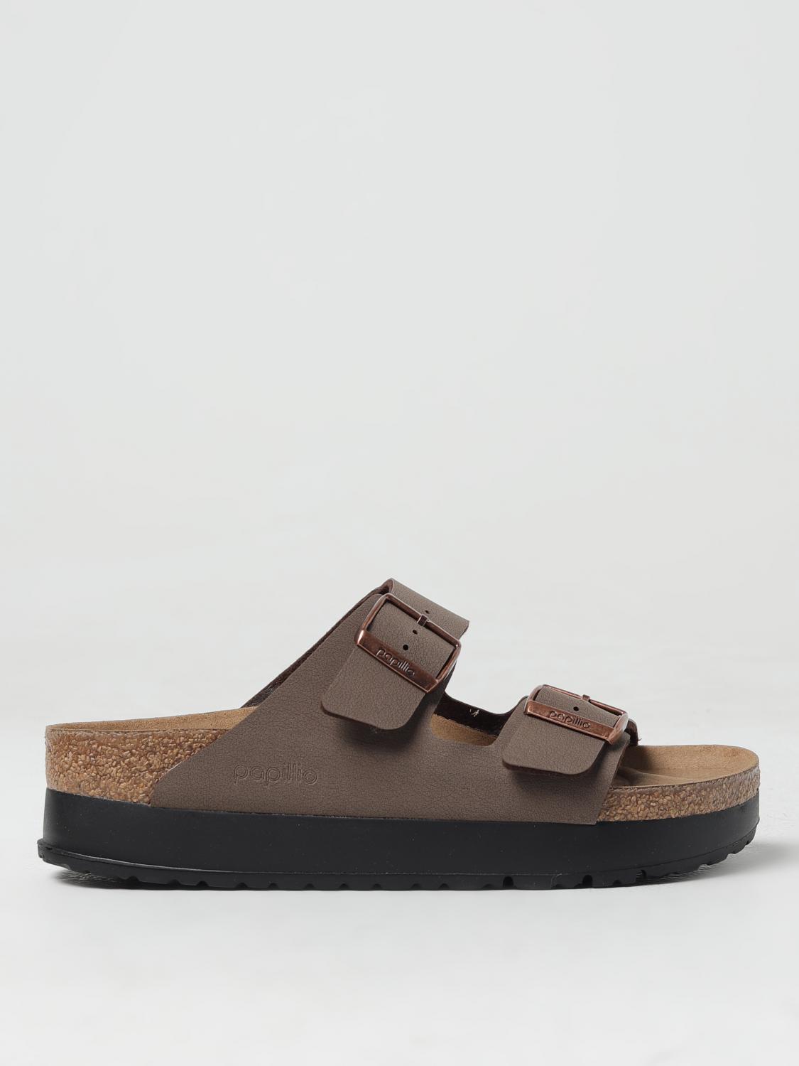 BIRKENSTOCK FLAT SANDAL: Shoes woman Birkenstock, Brown - Img 1
